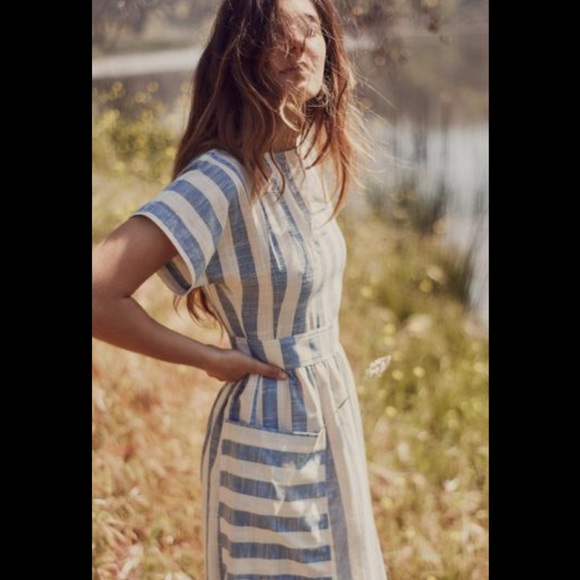 NWT Christy Dawn The Jane Dress In Pink Harvest Stripe Size XL - Picture 5 of 16